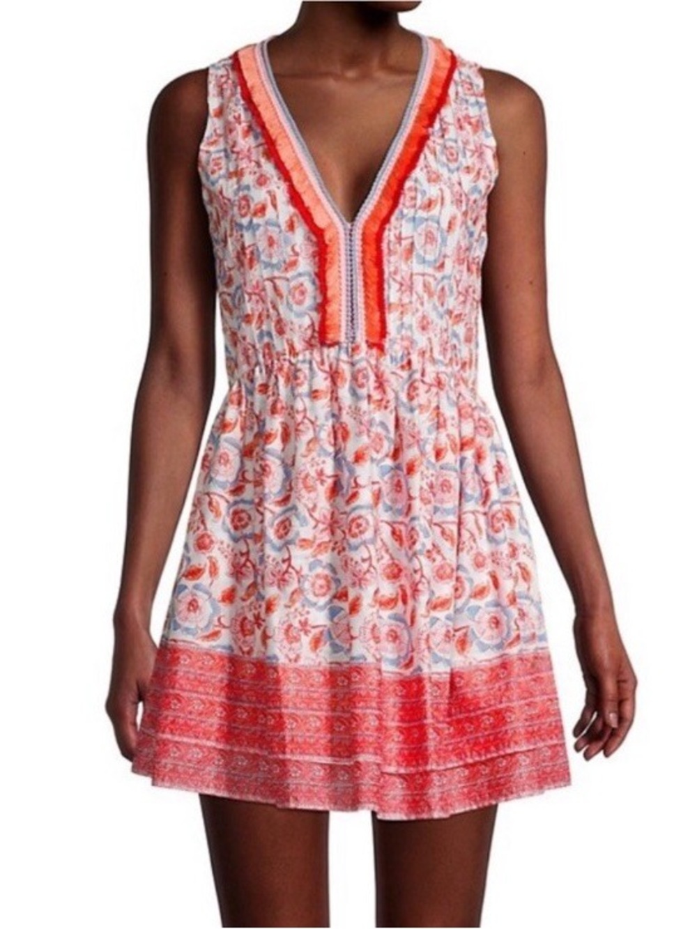 Vineyard Vines Floral Print Pintuck- M